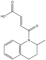 4-(2-methyl-1,2,3,4-tetrahydroquinolin-1-yl)-4-oxobut-2-enoic acid Struktur