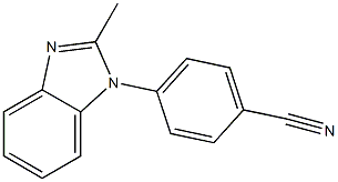 4-(2-methyl-1H-1,3-benzodiazol-1-yl)benzonitrile Struktur