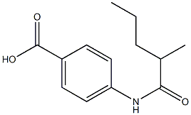 4-(2-methylpentanamido)benzoic acid Struktur