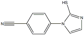 4-(2-sulfanyl-1H-imidazol-1-yl)benzonitrile Struktur