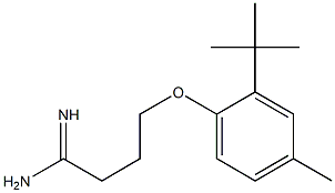 4-(2-tert-butyl-4-methylphenoxy)butanimidamide Struktur