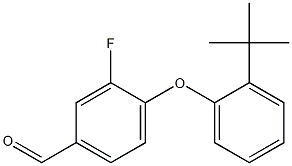 4-(2-tert-butylphenoxy)-3-fluorobenzaldehyde Struktur