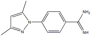 4-(3,5-dimethyl-1H-pyrazol-1-yl)benzene-1-carboximidamide Struktur