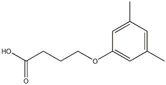 4-(3,5-dimethylphenoxy)butanoic acid Struktur