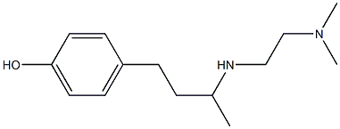 4-(3-{[2-(dimethylamino)ethyl]amino}butyl)phenol Struktur