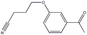 4-(3-acetylphenoxy)butanenitrile Struktur