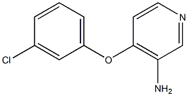 4-(3-chlorophenoxy)pyridin-3-amine Struktur