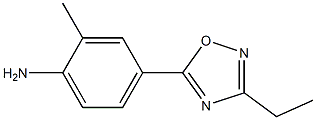 4-(3-ethyl-1,2,4-oxadiazol-5-yl)-2-methylaniline Struktur