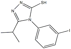 4-(3-iodophenyl)-5-(propan-2-yl)-4H-1,2,4-triazole-3-thiol Struktur