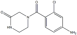 4-(4-amino-2-chlorobenzoyl)piperazin-2-one Struktur