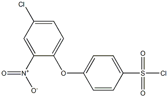 4-(4-chloro-2-nitrophenoxy)benzene-1-sulfonyl chloride Struktur