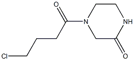 4-(4-chlorobutanoyl)piperazin-2-one Struktur