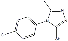 4-(4-chlorophenyl)-5-methyl-4H-1,2,4-triazole-3-thiol Struktur