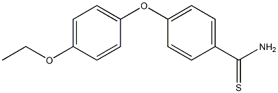 4-(4-ethoxyphenoxy)benzene-1-carbothioamide Struktur