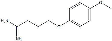 4-(4-methoxyphenoxy)butanimidamide Struktur