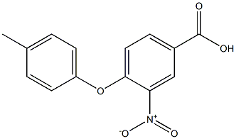 4-(4-methylphenoxy)-3-nitrobenzoic acid Struktur