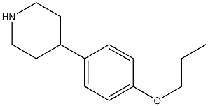 4-(4-propoxyphenyl)piperidine Struktur