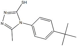 4-(4-tert-butylphenyl)-5-methyl-4H-1,2,4-triazole-3-thiol Struktur