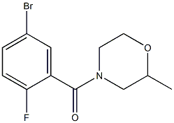 4-(5-bromo-2-fluorobenzoyl)-2-methylmorpholine Struktur