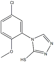 4-(5-chloro-2-methoxyphenyl)-4H-1,2,4-triazole-3-thiol Struktur