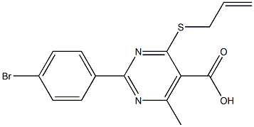 4-(allylthio)-2-(4-bromophenyl)-6-methylpyrimidine-5-carboxylic acid Struktur