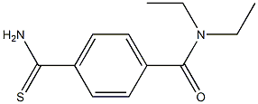 4-(aminocarbonothioyl)-N,N-diethylbenzamide Struktur