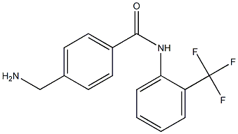 4-(aminomethyl)-N-[2-(trifluoromethyl)phenyl]benzamide Struktur