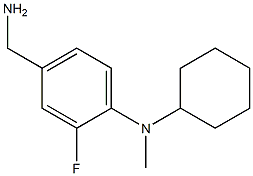 4-(aminomethyl)-N-cyclohexyl-2-fluoro-N-methylaniline Struktur