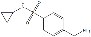 4-(aminomethyl)-N-cyclopropylbenzenesulfonamide Struktur