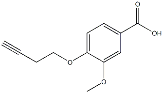 4-(but-3-ynyloxy)-3-methoxybenzoic acid Struktur