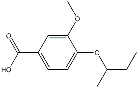 4-(butan-2-yloxy)-3-methoxybenzoic acid Struktur