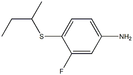 4-(butan-2-ylsulfanyl)-3-fluoroaniline Struktur