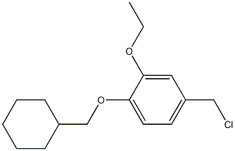 4-(chloromethyl)-1-(cyclohexylmethoxy)-2-ethoxybenzene Struktur