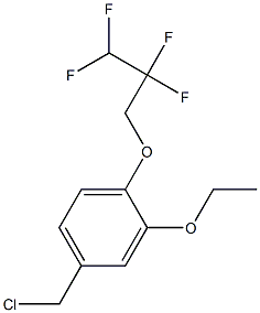 4-(chloromethyl)-2-ethoxy-1-(2,2,3,3-tetrafluoropropoxy)benzene Struktur