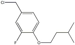 4-(chloromethyl)-2-fluoro-1-(3-methylbutoxy)benzene Struktur