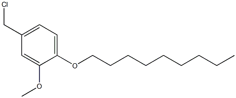 4-(chloromethyl)-2-methoxy-1-(nonyloxy)benzene Struktur