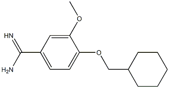 4-(cyclohexylmethoxy)-3-methoxybenzenecarboximidamide Struktur