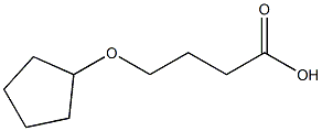 4-(cyclopentyloxy)butanoic acid Struktur