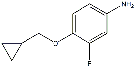 4-(cyclopropylmethoxy)-3-fluoroaniline Struktur