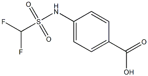 4-(difluoromethanesulfonamido)benzoic acid Struktur