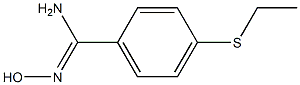 4-(ethylsulfanyl)-N'-hydroxybenzene-1-carboximidamide Struktur