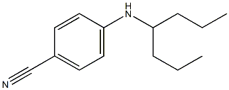 4-(heptan-4-ylamino)benzonitrile Struktur