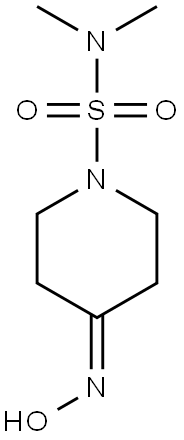 4-(hydroxyimino)-N,N-dimethylpiperidine-1-sulfonamide Struktur