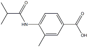 4-(isobutyrylamino)-3-methylbenzoic acid Struktur