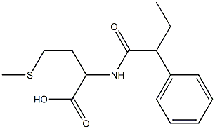 4-(methylsulfanyl)-2-(2-phenylbutanamido)butanoic acid Struktur