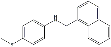 4-(methylsulfanyl)-N-(naphthalen-1-ylmethyl)aniline Struktur