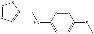 4-(methylsulfanyl)-N-(thiophen-2-ylmethyl)aniline Struktur