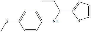 4-(methylsulfanyl)-N-[1-(thiophen-2-yl)propyl]aniline Struktur