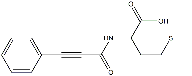 4-(methylthio)-2-[(3-phenylprop-2-ynoyl)amino]butanoic acid Struktur