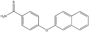 4-(naphthalen-2-yloxy)benzene-1-carbothioamide Struktur